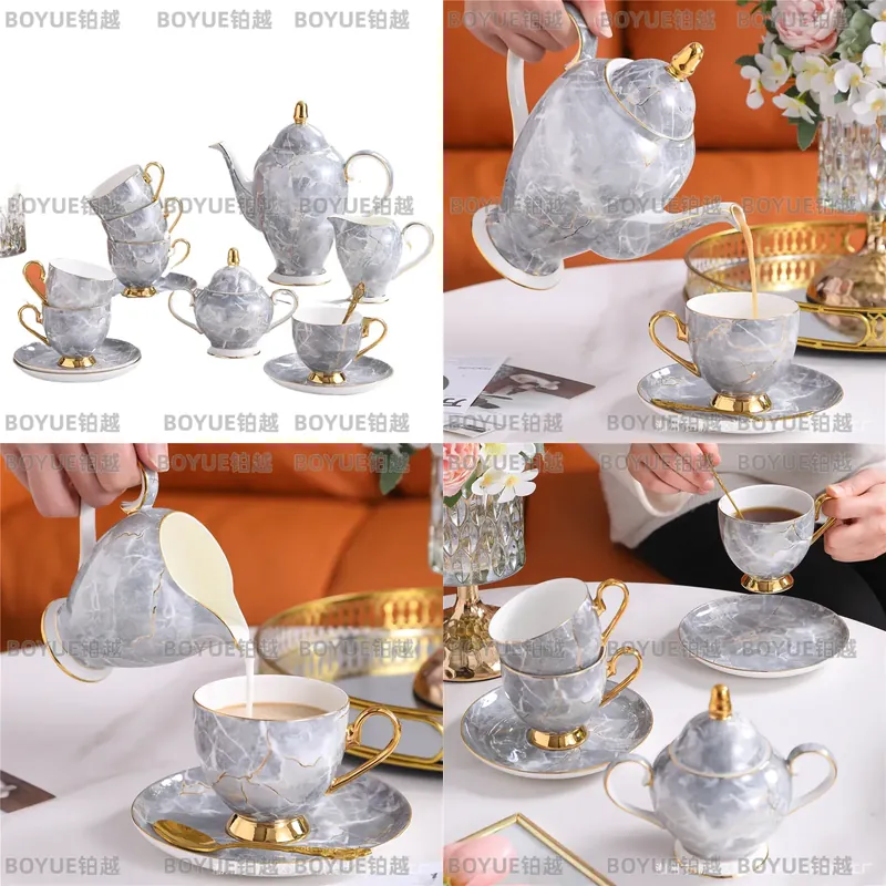 Luxury Gift Set - Service à café et soucoupe en