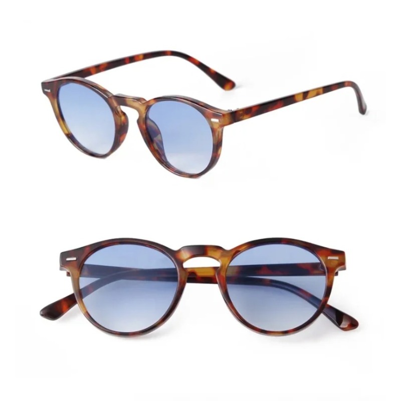 Designer Sunglasses - Lunettes de soleil rondes vintage pour
