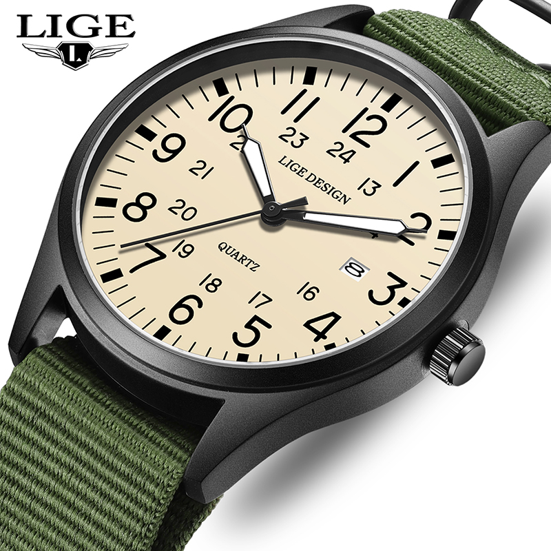 Luxury Watch Men - LIGE 2026 NOUVEAU Montre-bracelet à quartz,