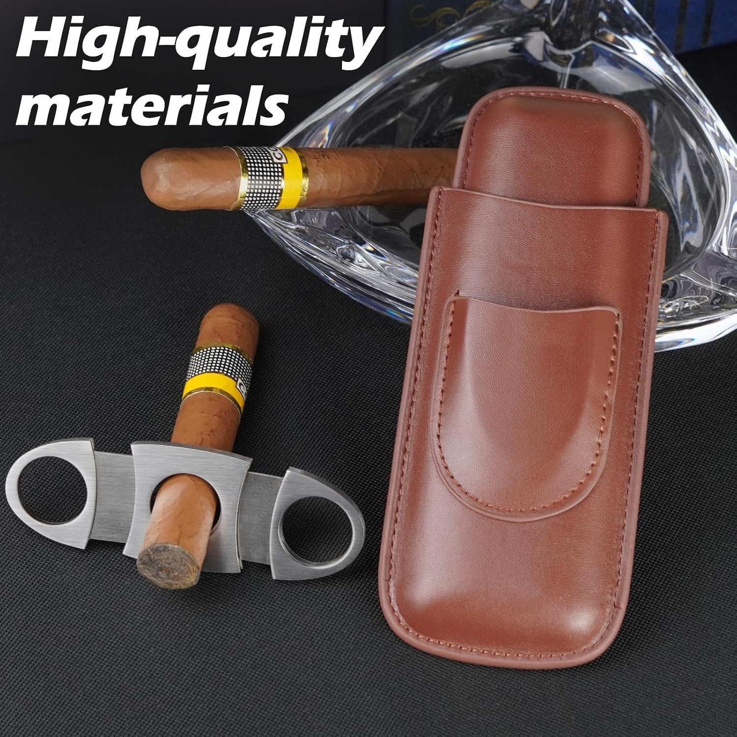 Étui à cigares en cuir portabl - Premium Cigar Case avis et prix