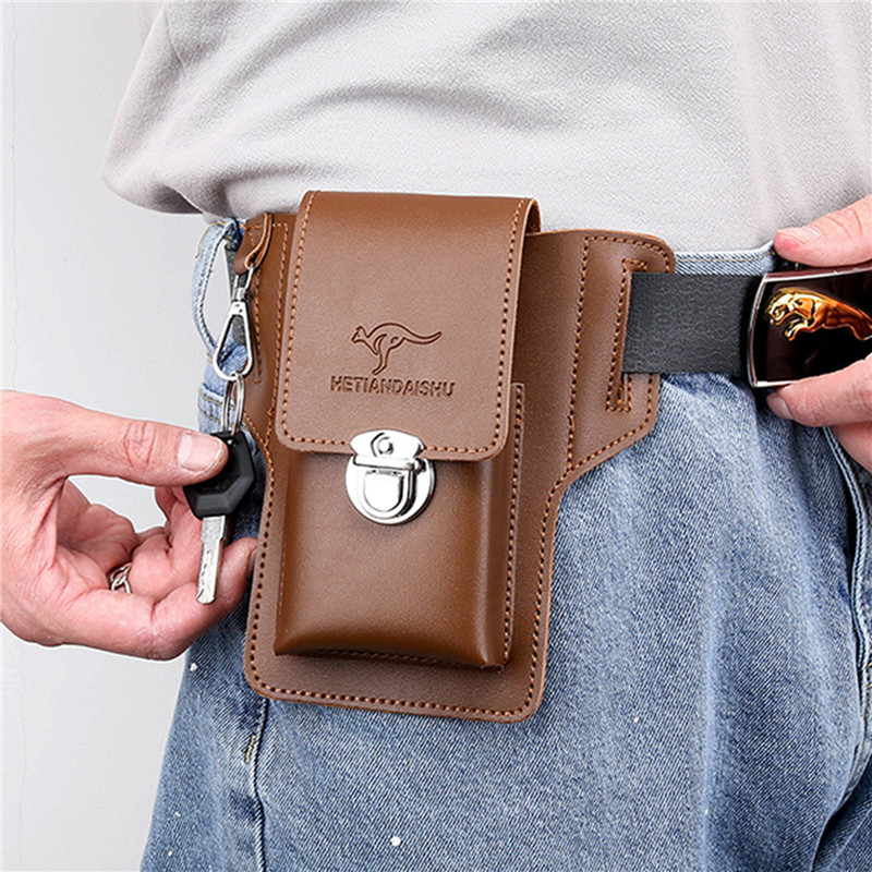 Sac de ceinture de téléphone e - Leather Wallet Men avis et prix