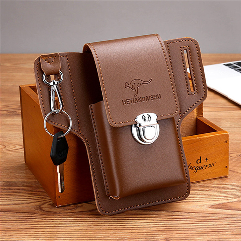 Sac de ceinture de téléphone e - Leather Wallet Men avis et prix