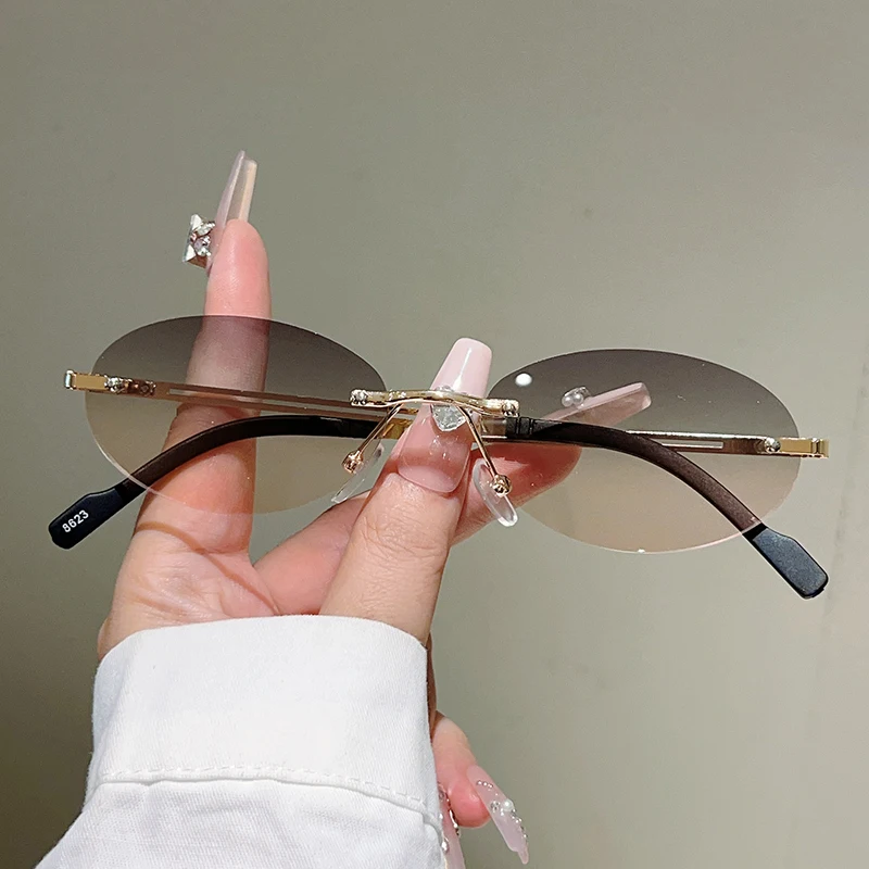 Lunettes de soleil ovales sans - Sunglasses Uv400 avis et prix