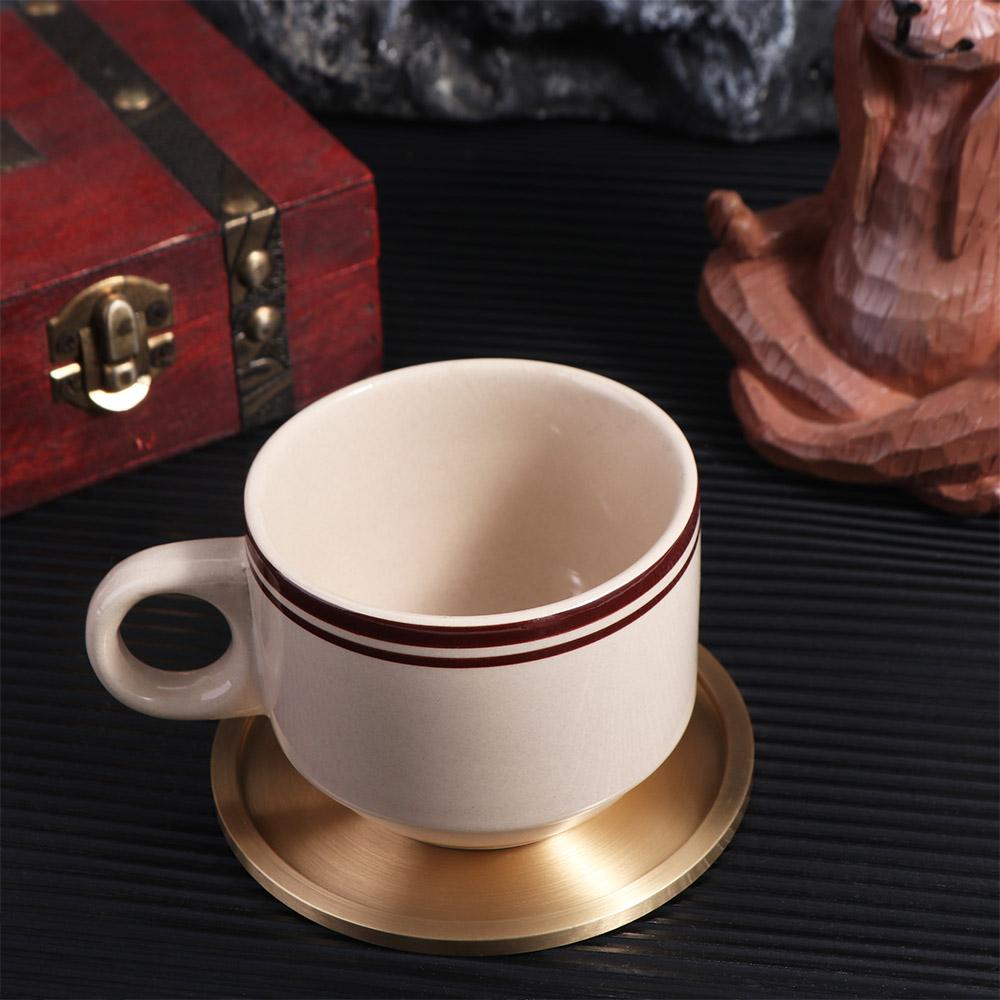 Sous-verres ronds en laiton po - Marble Coaster Set avis et prix