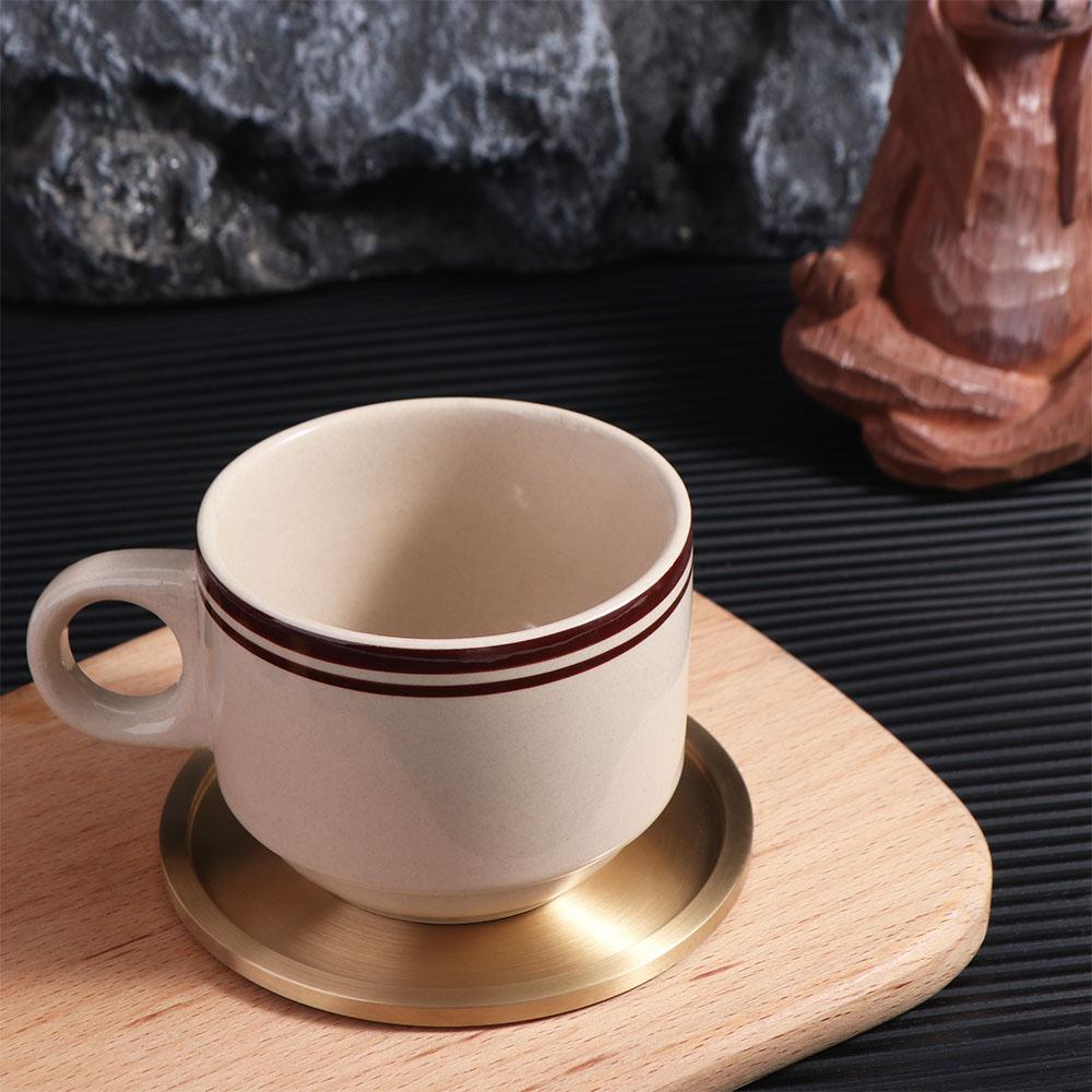 Sous-verres ronds en laiton po - Marble Coaster Set avis et prix