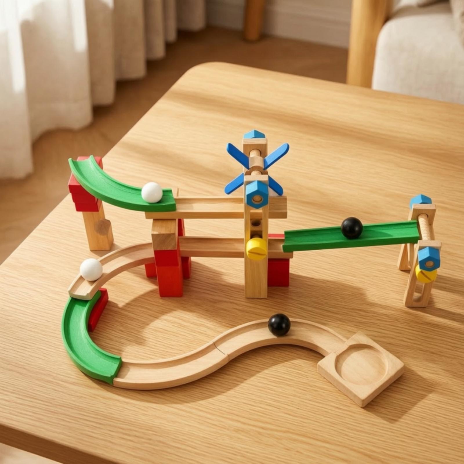 Piste de billes en bois pour e - Marble Coaster Set avis et prix