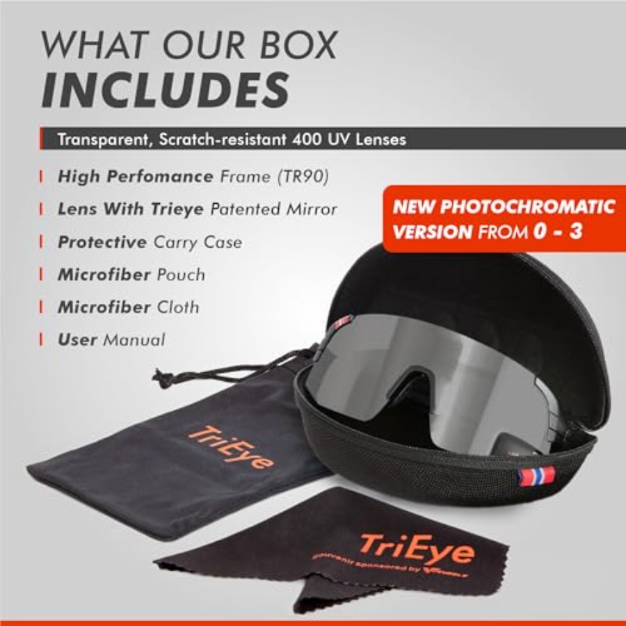 Lunettes de cyclisme TriEye av - Sunglasses Uv400 avis et prix