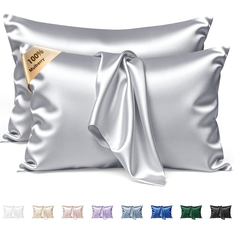 2 taies d'oreiller en soie de  - Silk Pillowcase avis et prix