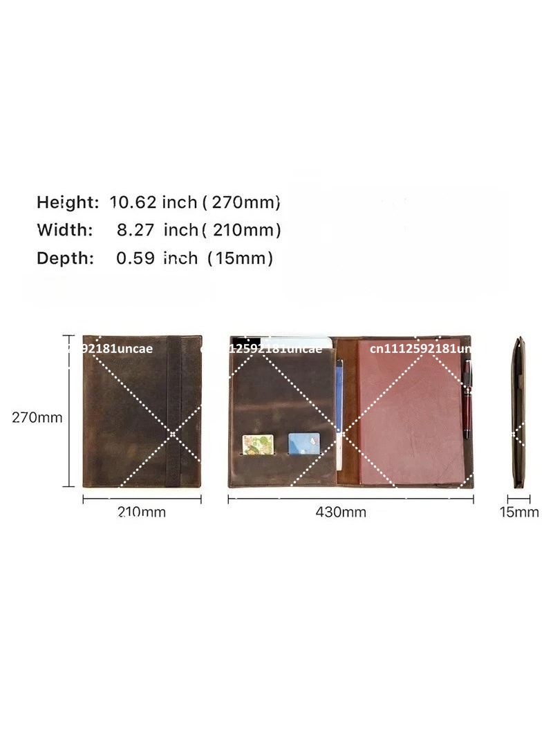 Porte-documents en cuir rétro  - Leather Briefcase avis et prix