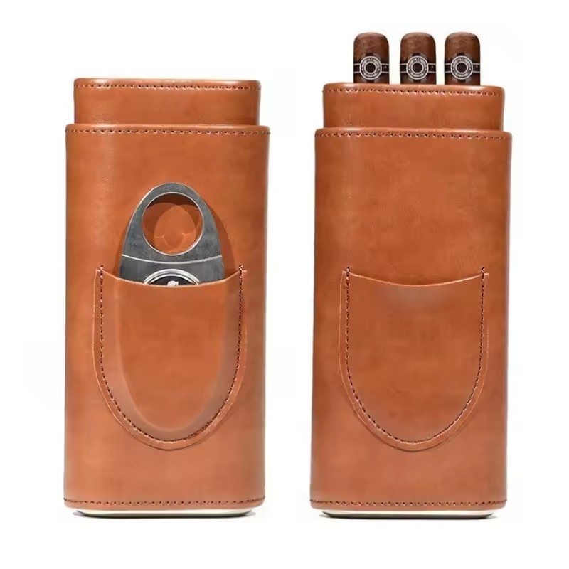 Étui à cigares en cuir, pochet - Premium Cigar Case avis et prix