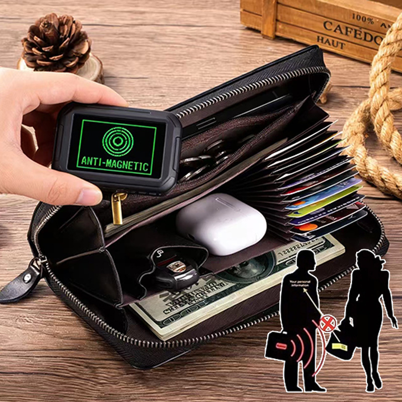 Nouveau portefeuille long en c - Leather Wallet Men avis et prix
