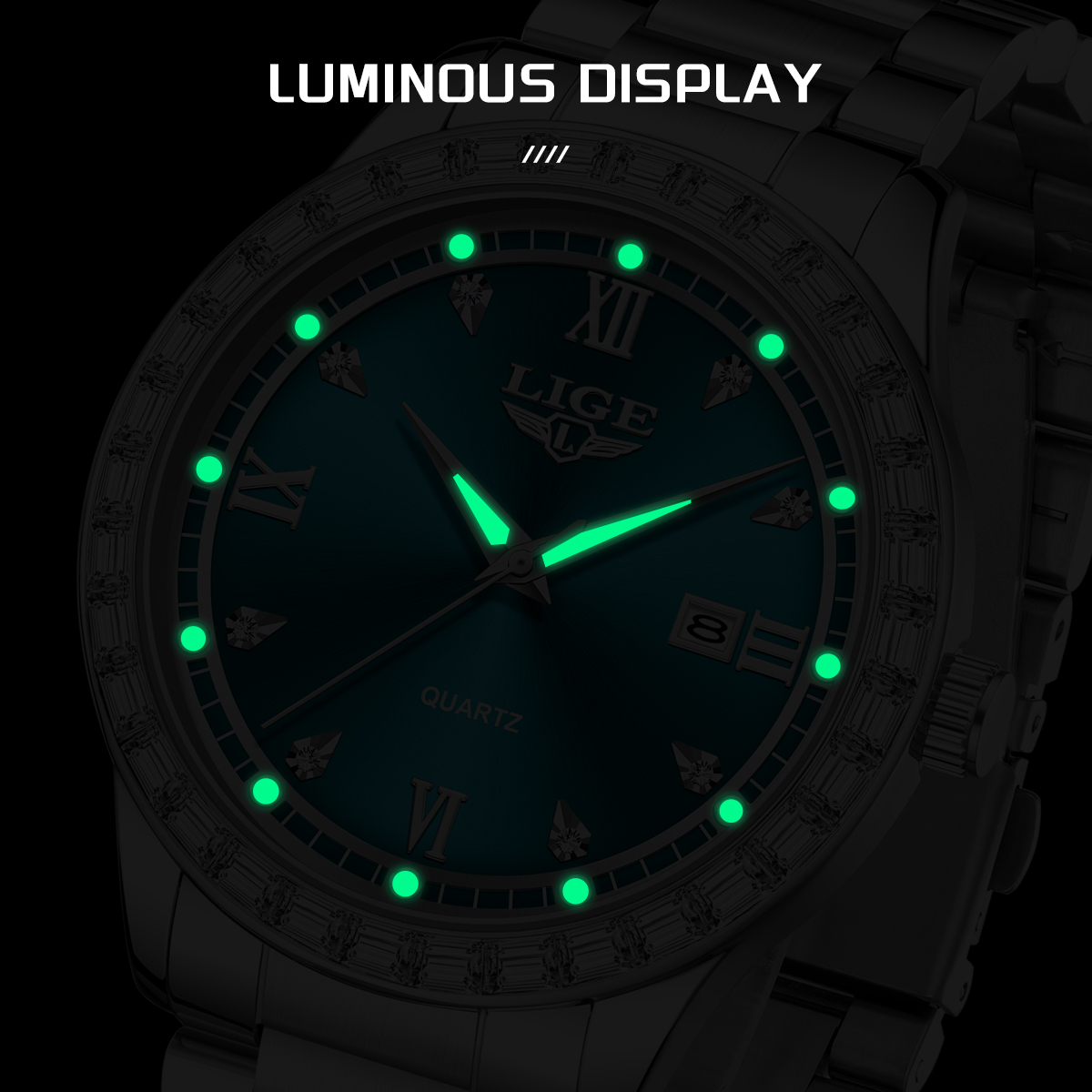LIGE luxe mode montres à Quart - Luxury Watch Men avis et prix